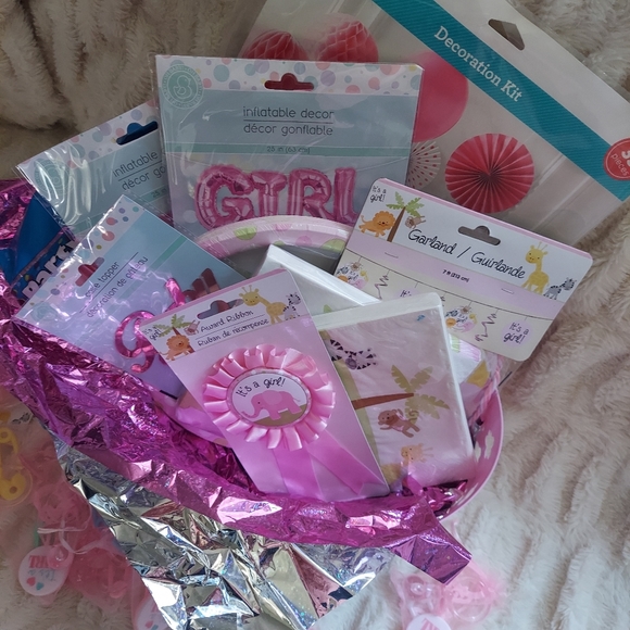 Baby Girl Shower Party Bundle Package - Picture 2 of 13